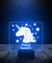 Lampka LED 3D Plexido Słodki Jednorożec Unicorn - 2