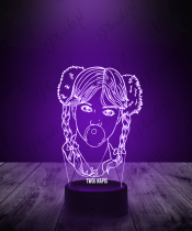 Lampka LED 3D Britney Spears Piosenkarka Pop - 2