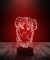 Lampka LED 3D Britney Spears Piosenkarka Pop - 3