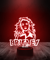 Lampka LED 3D Piosenkarka Britney Spears - 2