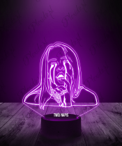 Lampka LED 3D Piosenkarka Billie Eilish Łzy