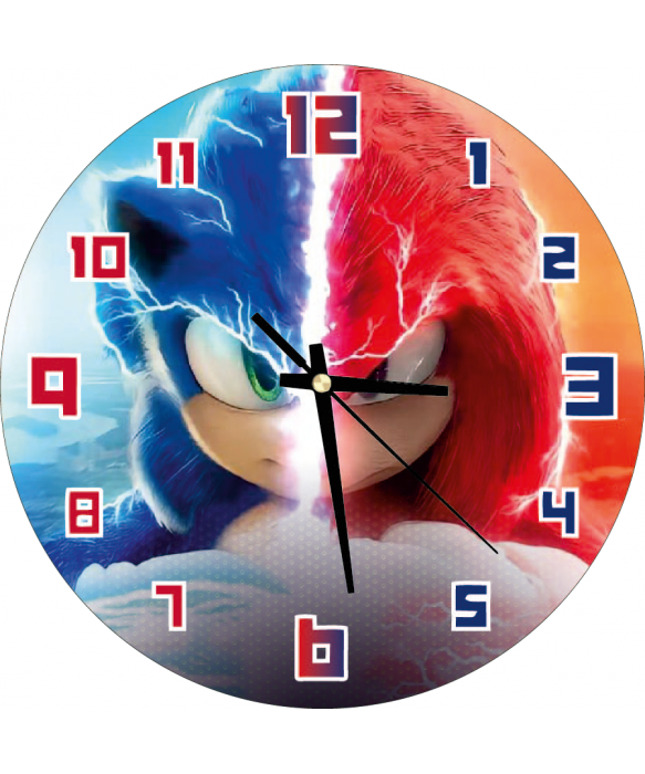 Zegar Ścienny dla Dzieci Plexido Sonic i Knuckles - 2