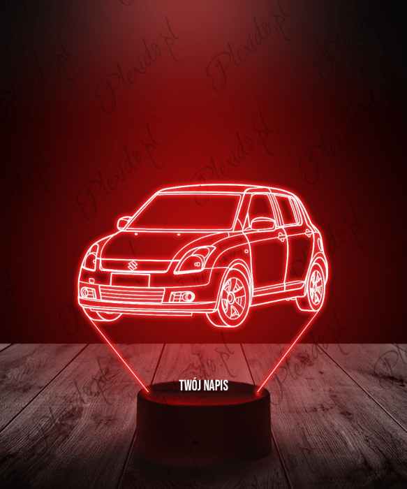 Lampka LED 3D Plexido Samochód Suzuki Swift