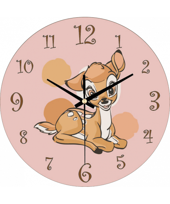 zegar_ścienny_dla_dzieci_plexido_bambi