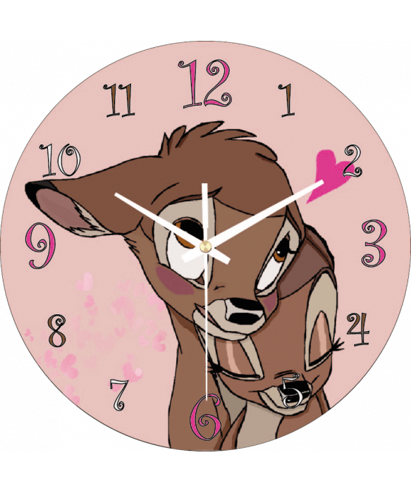 zegar_ścienny_dla_dzieci_plexido_jelonek_bambi