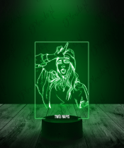 Lampka LED 3D Billie Eilish Wokalistka - 2