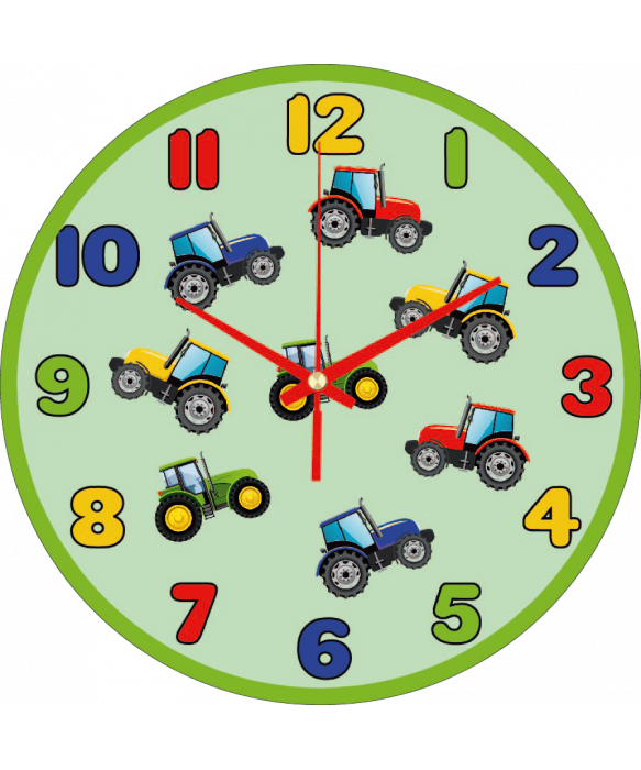 zegar_ścienny_dla_dzieci_plexido_traktory