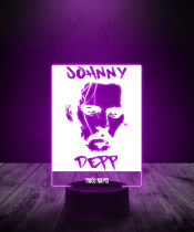 Lampka LED 3D Plexido Johnny Deep Aktor - 2