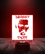 Lampka LED 3D Plexido Johnny Deep Aktor - 3