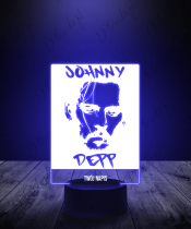 Lampka LED 3D Plexido Johnny Deep Aktor - 1