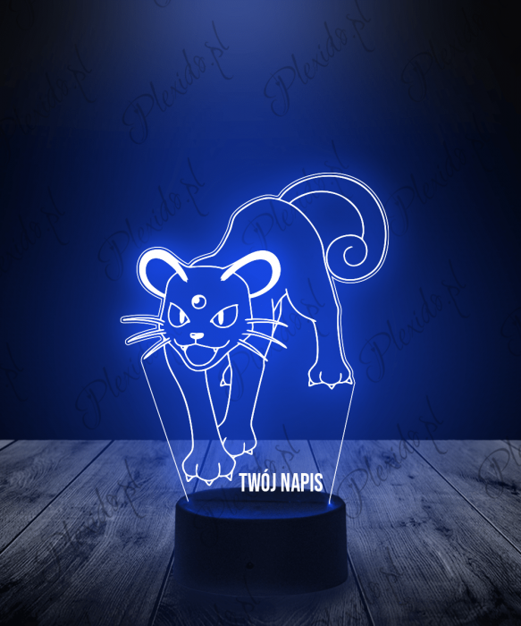 Lampka LED 3D Plexido Pokemon Persian - 1