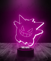 Lampka LED 3D Plexido Pokemon Gengar