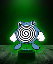 Lampka LED 3D Plexido z Nadrukiem UV Pokemon pokemon.com Poliwrath - 1