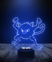 Lampka LED 3D Plexido Pokemon Mankey - 1