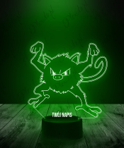 Lampka LED 3D Plexido Pokemon Mankey - 3