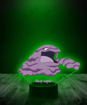 Lampka LED 3D Plexido z Nadrukiem UV Pokemon Muk - 1