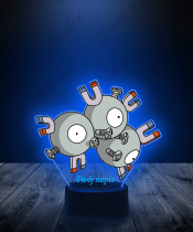 Lampka LED 3D Plexido z Nadrukiem UV Pokemon Magneton - 1