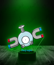 Lampka LED 3D Plexido z Nadrukiem UV Pokemon Magnemite - 1