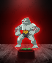 Lampka LED 3D Plexido z Nadrukiem UV Pokemon Machoke - 2