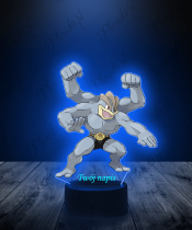 Lampka LED 3D Plexido z Nadrukiem UV Pokemon Machamp - 2