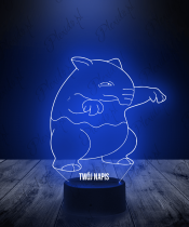 Lampka LED 3D Plexido Pokemon Drowzee - 2