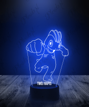 Lampka LED 3D Plexido Pokemon Machop - 1