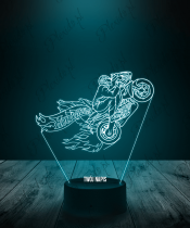 Lampka LED 3D Plexido Motocykl Hotwheels - 2