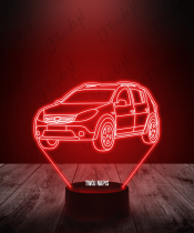 Lampka LED 3D Plexido Samochód Auto Dacia - 1