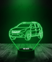 Lampka LED 3D Plexido Samochód Auto Dacia - 3