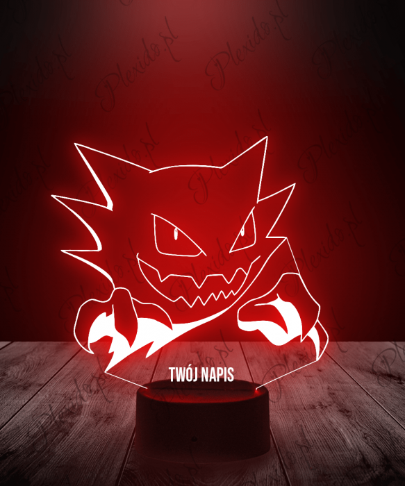 Lampka LED 3D Plexido Pokemon Haunter - 1