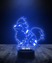 Lampka LED 3D Plexido Pokemon Growlithe - 3