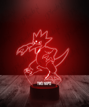 Lampka LED 3D Plexido Pokemon Golduck - 2