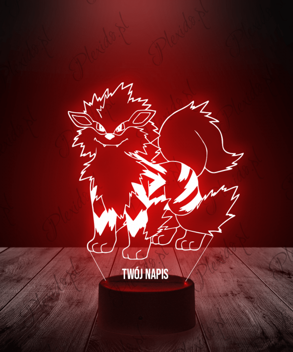 Lampka LED 3D Plexido Pokemon Arcanine - 1