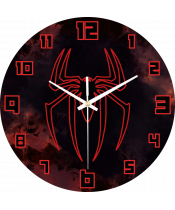 zegar_ścienny_dla_dzieci_plexido_pająk_spiderman