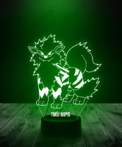 Lampka LED 3D Plexido Pokemon Arcanine - 3