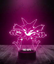 Lampka LED 3D Plexido Pokemon Alakazam - 2