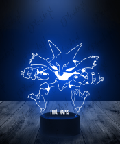 Lampka LED 3D Plexido Pokemon Alakazam - 3