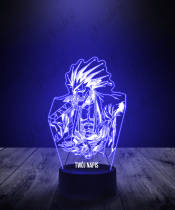 Lampka LED 3D Plexido Kenpachi Zaraki Bleach - 3