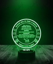 Lampka LED 3D Plexido Anonimowi Alkoholicy Odznaka
