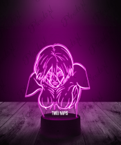 Lampka LED 3D Plexido Atak Tytanów Kobieta Tytan
