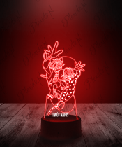 Lampka LED 3D Plexido Bajka Miraculum i Czarny Kot
