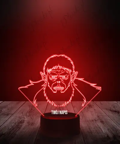 Lampka LED 3D Plexido Atak Tytanów Beast Titan Zwierzęcy