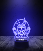 Lampka LED 3D Plexido Raper Bad Bunny - 2