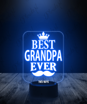 Lampka LED 3D Plexido Prezent na Dzień Dziadka Najlepszy Dziadek