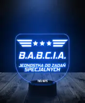 Lampka LED 3D Plexido Prezent na Dzień Babci Jednostka Specjalna - 3