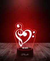 Prezent na Walentynki Lampka LED 3D Plexido Nutka