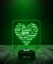 Prezent na Walentynki Lampka LED 3D Plexido Love Serce Love - 2