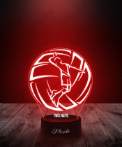 Lampka LED 3D Plexido Prezent dla Fana Siatkówki Siatkarz