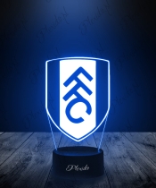 Lampka LED 3D Plexido Piłka Nożna Prezent dla Fana Fullham F.C Herb