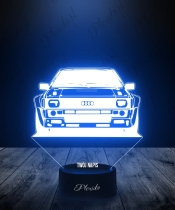 Lampka LED 3D Plexido Samochód Audi Sport - 3